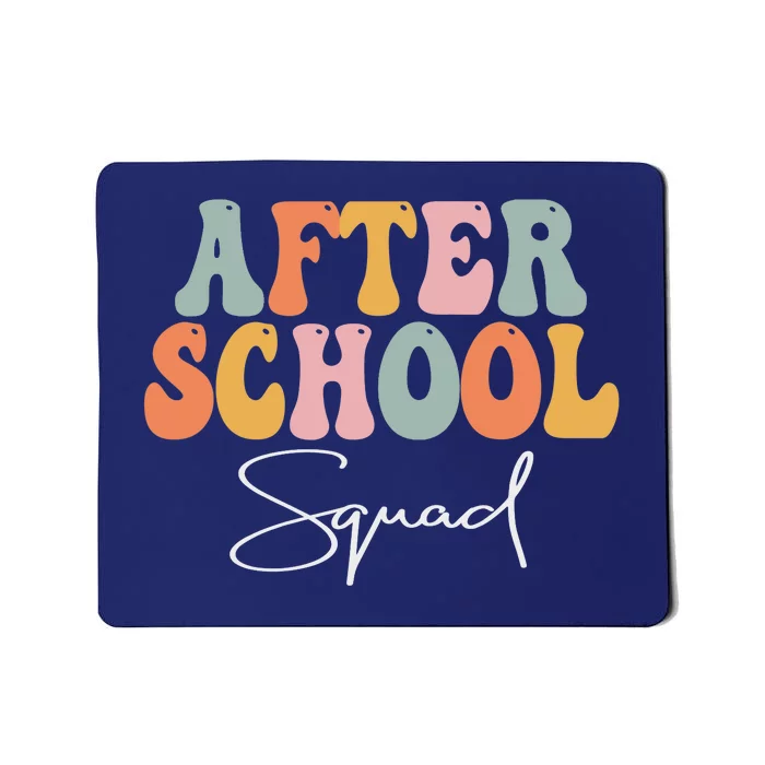 After School Squad Retro Groovy Vintage First Day Of School Mousepad