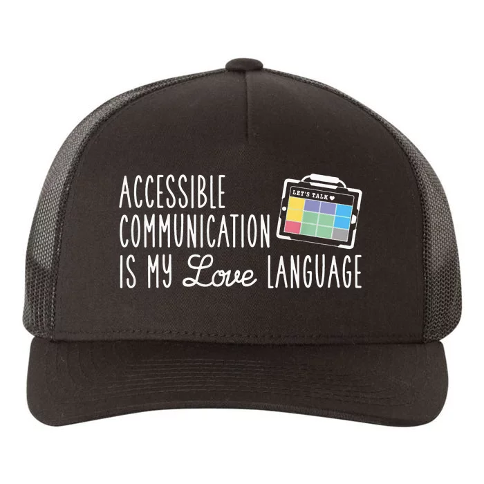 Aac Slp Speech Therapy Aac Communication Device For Autism Yupoong Adult 5-Panel Trucker Hat