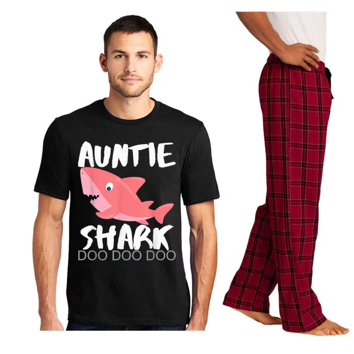 Auntie Shark Shirt Gifts From Niece Nephew Pajama Set