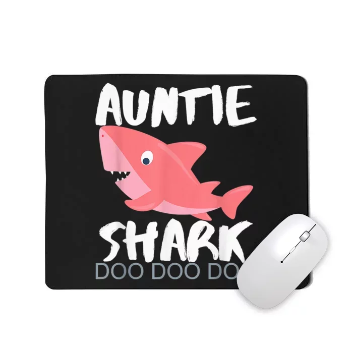 Auntie Shark Shirt Gifts From Niece Nephew Mousepad