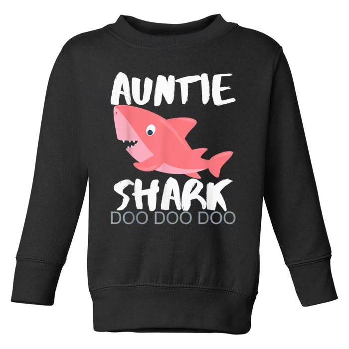 Auntie Shark Shirt Gifts From Niece Nephew Toddler Sweatshirt