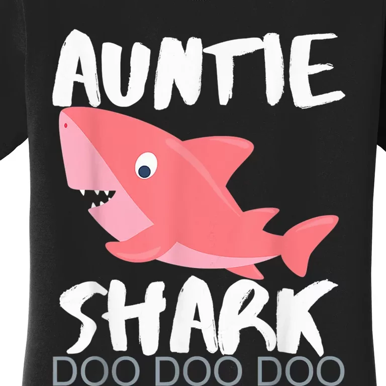 Auntie Shark Shirt Gifts From Niece Nephew Women's T-Shirt