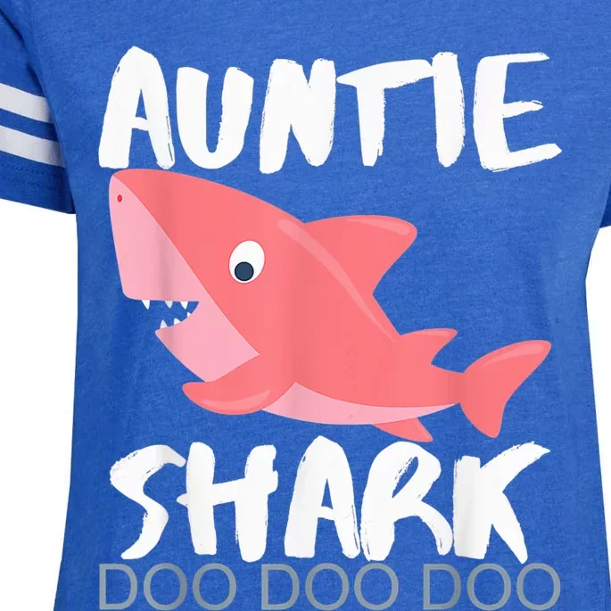 Auntie Shark Shirt Gifts From Niece Nephew Enza Ladies Jersey Football T-Shirt