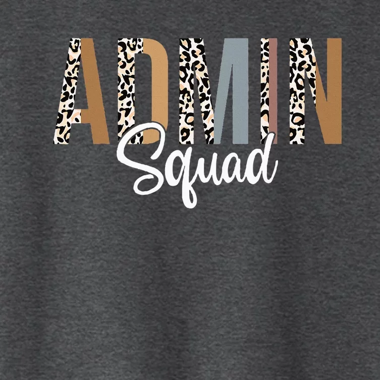 Admin Squad School Admin Assistant Principal Administrator Women's Crop Top Tee