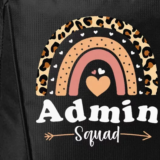 Admin Squad School Admin Assistant Principal Administrator City Backpack