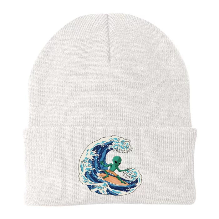 Alien Surfing Summer Surfer Knit Cap Winter Beanie