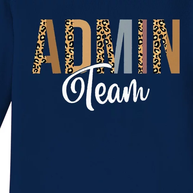 Admin Squad School Admin Team Principal Administrator Baby Long Sleeve Bodysuit