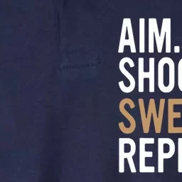 Aim Shoot Swear Repeat - Pool Billiard Softstyle Adult Sport Polo