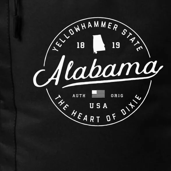 Alabama State Slogan Travel Vacation Daily Commute Backpack