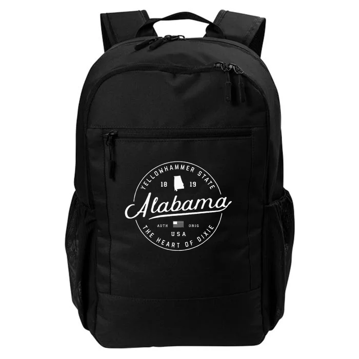 Alabama State Slogan Travel Vacation Daily Commute Backpack