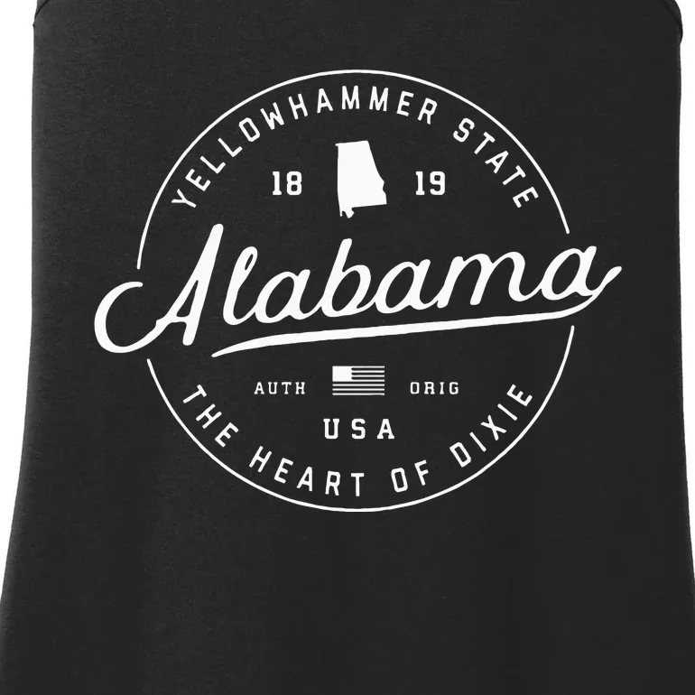 Alabama State Slogan Travel Vacation Ladies Essential Tank