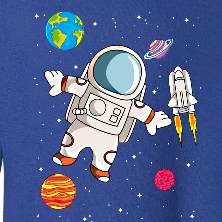 Astronaut Space Science Rocket Ship Gift Toddler Sweatshirt