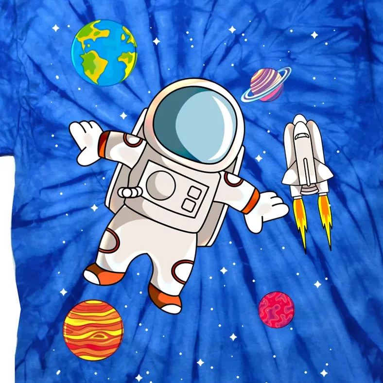 Astronaut Space Science Rocket Ship Gift Tie-Dye T-Shirt