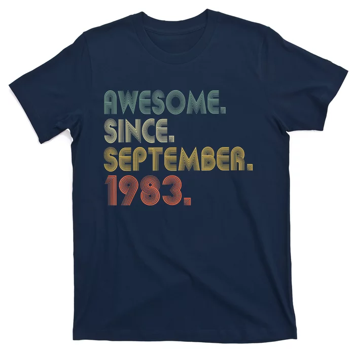 Awesome Since September 1983 40th Birthday Gifts 40 Year Old T-Shirt