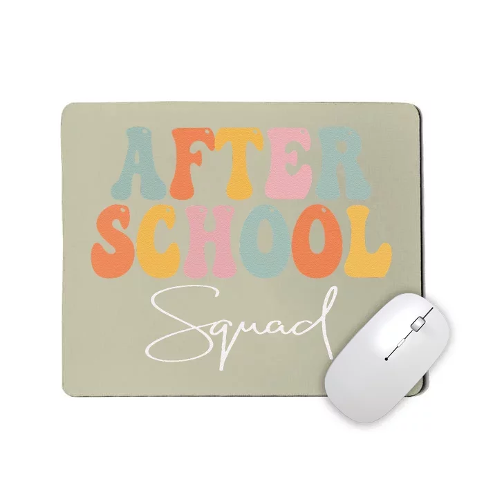 After School Squad Retro Groovy Vintage First Day Of School Mousepad