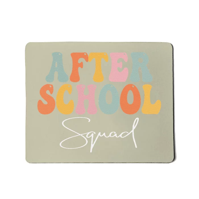 After School Squad Retro Groovy Vintage First Day Of School Mousepad