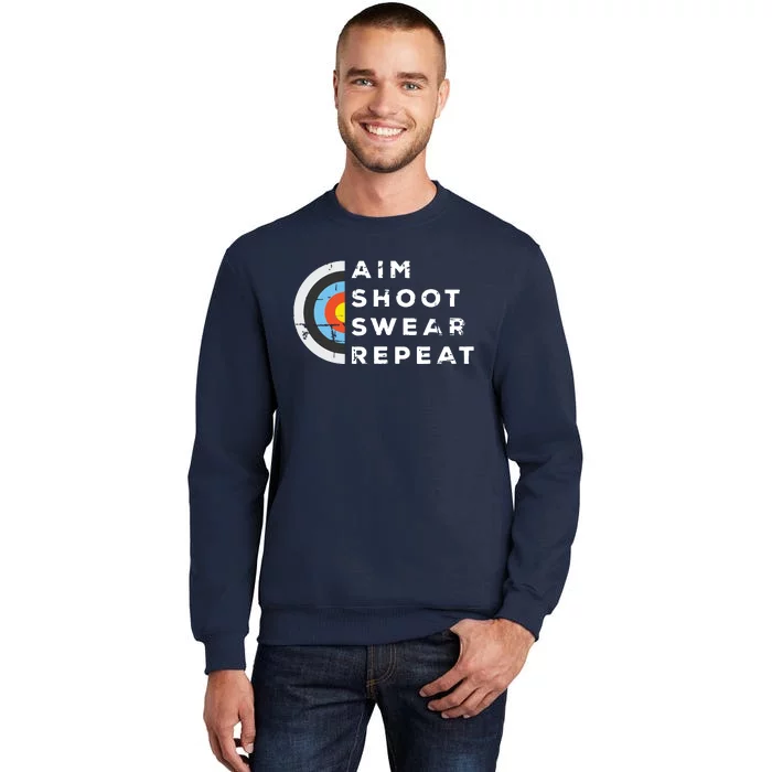 Aim Shoot Swear Repeat Archery Costume Archer Gift Archery Sweatshirt