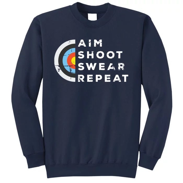 Aim Shoot Swear Repeat Archery Costume Archer Gift Archery Sweatshirt