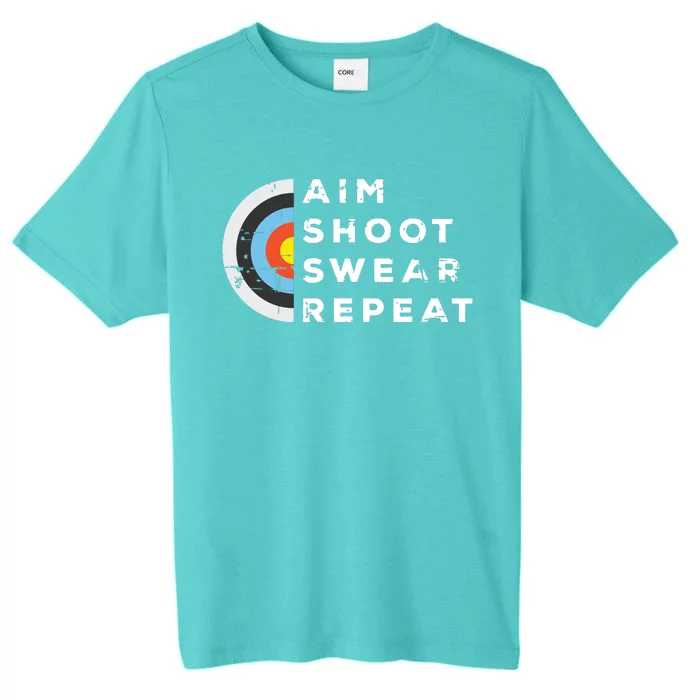 Aim Shoot Swear Repeat Archery Costume Archer Gift Archery ChromaSoft Performance T-Shirt