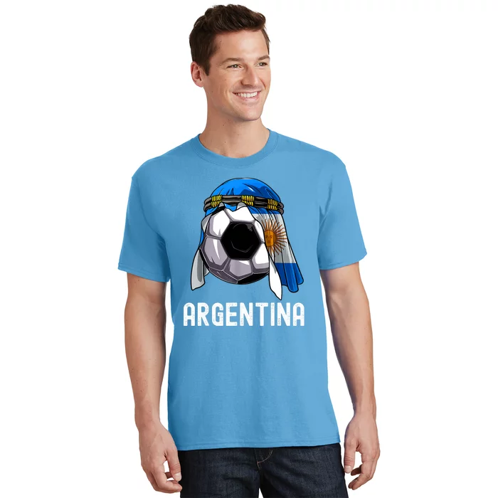 Argentina Soccer Support Team Jersey Argentinian Flag T-Shirt