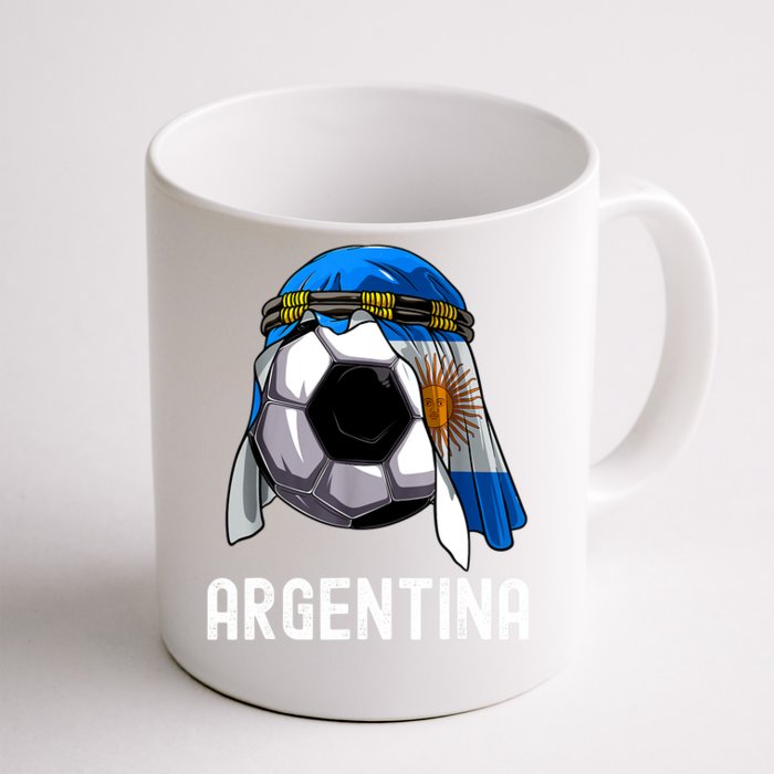 Argentina Soccer Support Team Jersey Argentinian Flag Front & Back Coffee Mug