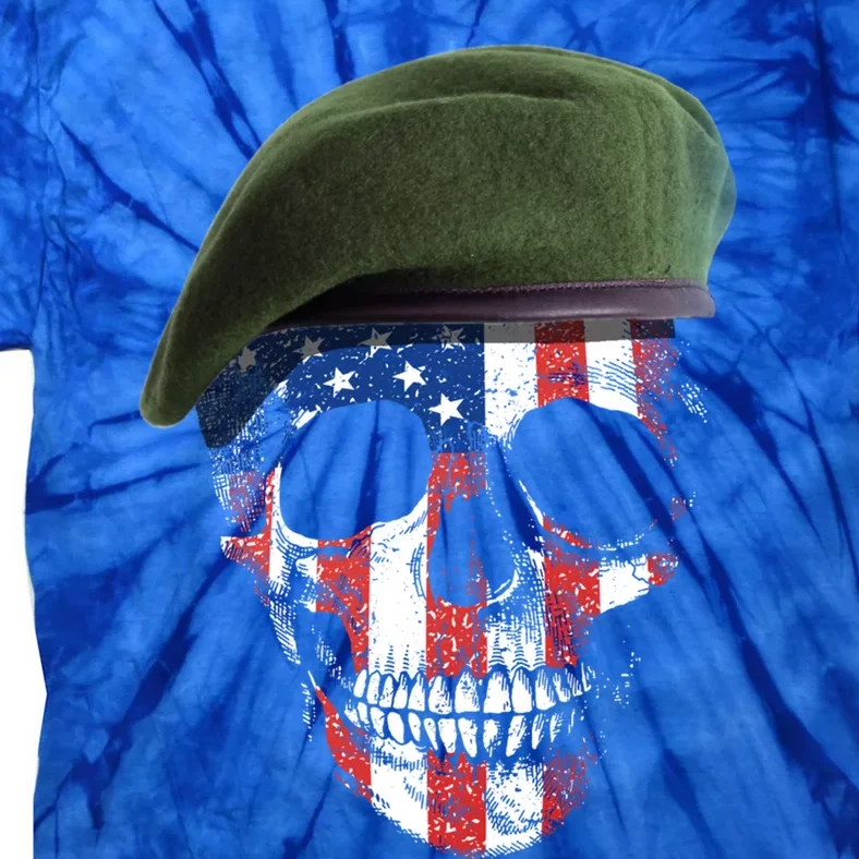 American Soldier Skull Flag 4th Of July Meaningful Gift Tie-Dye T-Shirt