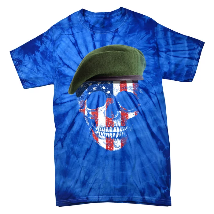 American Soldier Skull Flag 4th Of July Meaningful Gift Tie-Dye T-Shirt