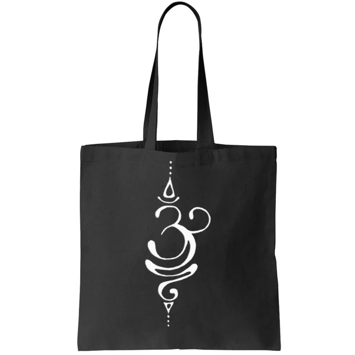 Ancient Sanskrit Symbol For BREATHE Inspiration Om Yoga Tote Bag