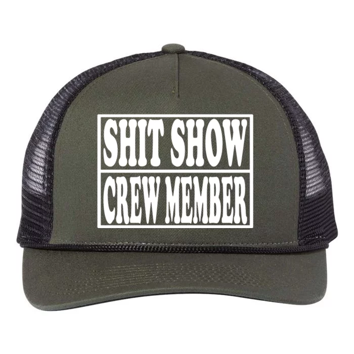 Awesome Shit Show Crew Member Retro Rope Trucker Hat Cap