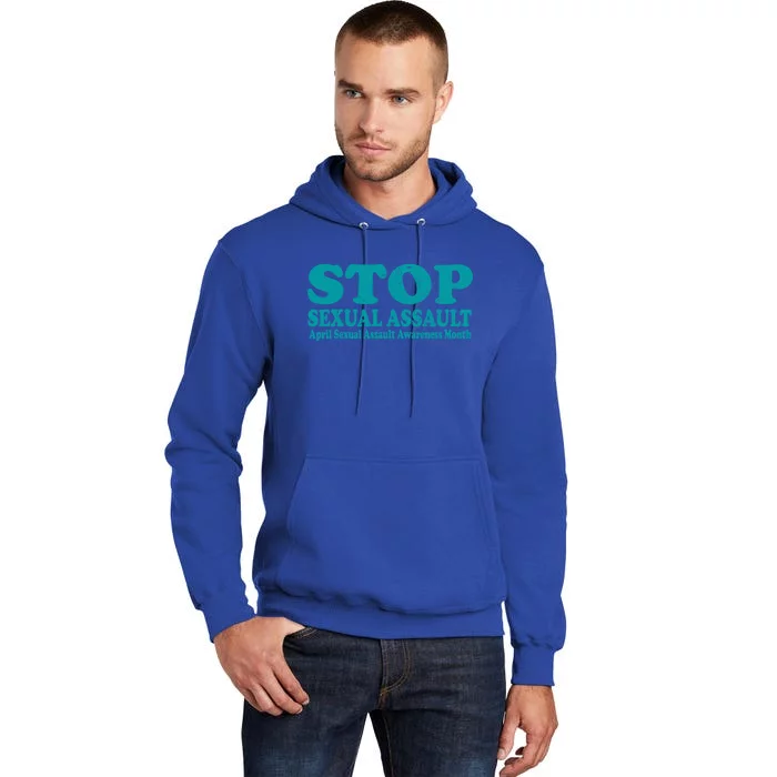 American Stop Sexual Assault April Awareness Month Gift Tall Hoodie