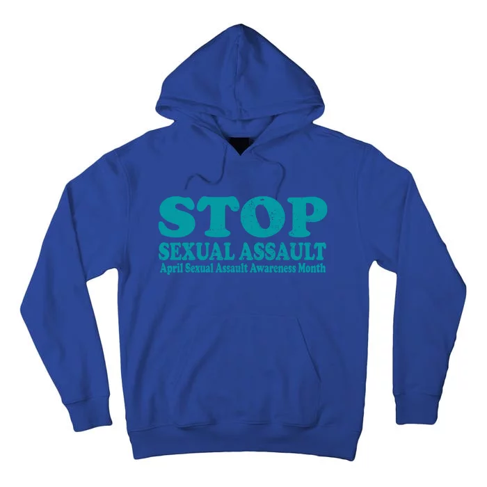 American Stop Sexual Assault April Awareness Month Gift Tall Hoodie