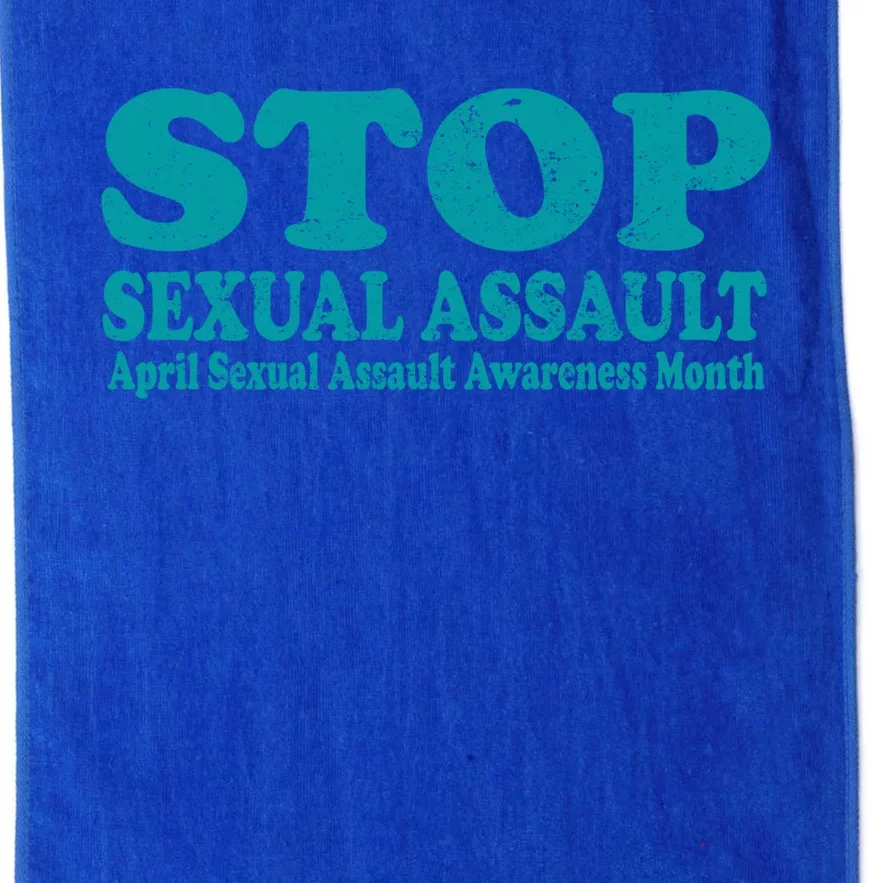 American Stop Sexual Assault April Awareness Month Gift Platinum Collection Golf Towel