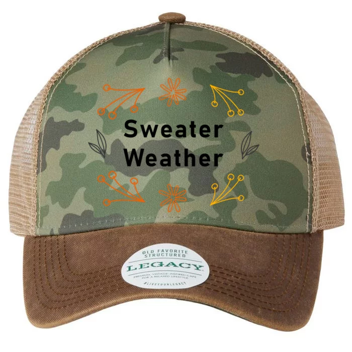 Autumn Season Sweater Weather Theme Legacy Tie Dye Trucker Hat