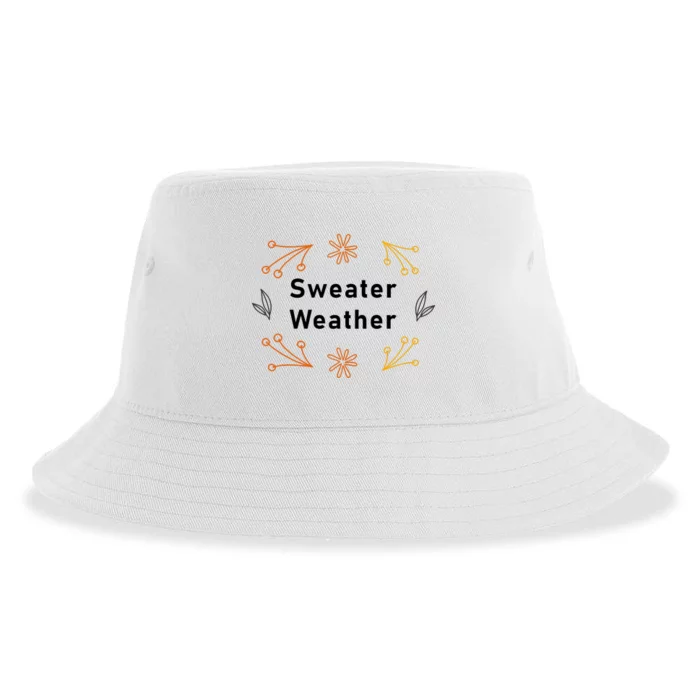 Autumn Season Sweater Weather Theme Sustainable Bucket Hat