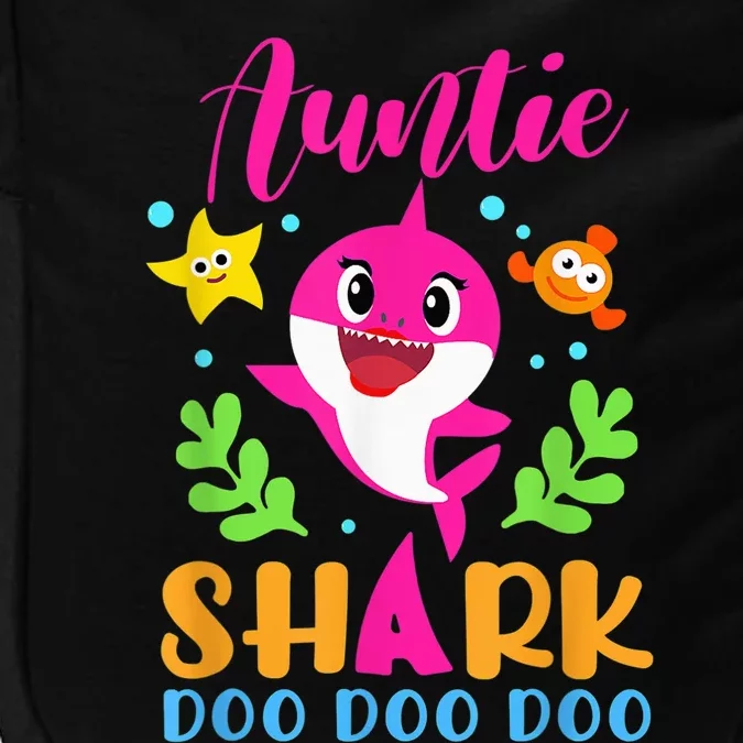 Auntie Shark Shirt Auntie Shark Lover Family Mother's Day Impact Tech Backpack