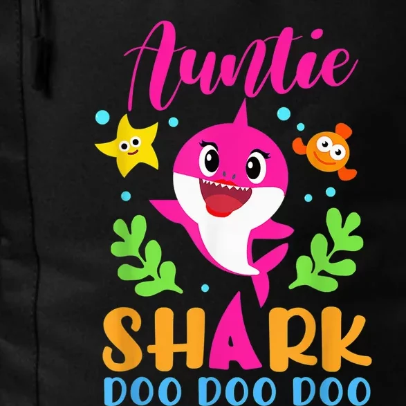 Auntie Shark Shirt Auntie Shark Lover Family Mother's Day Daily Commute Backpack