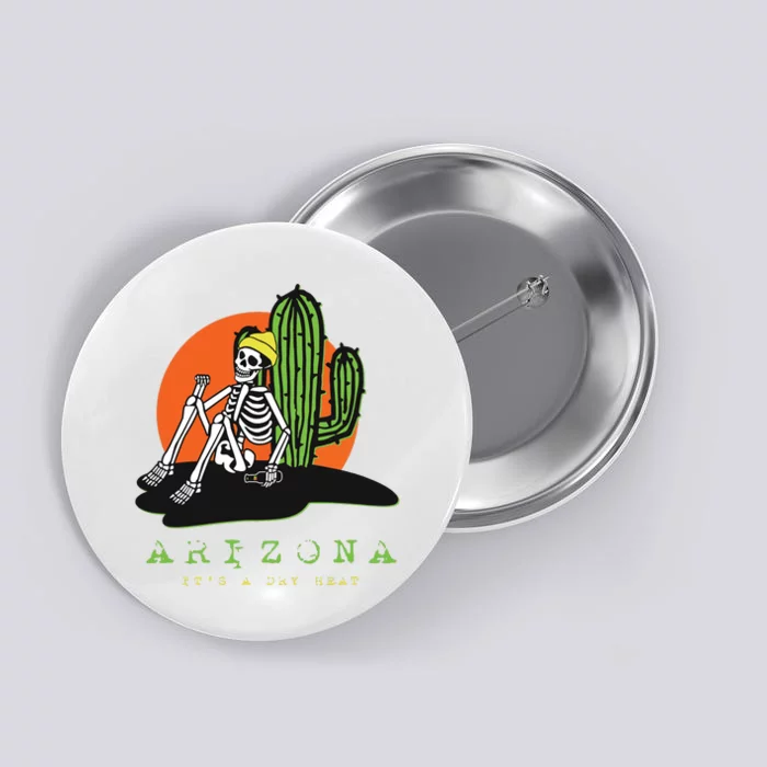 Arizona Skeleton Souvenir Button