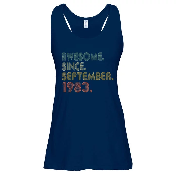 Awesome Since September 1983 40th Birthday Gifts 40 Year Old Ladies Essential Flowy Tank