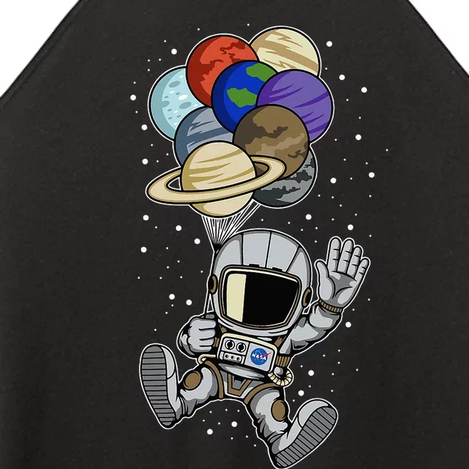 Astronaut Space Spaceman Planets social distancing Gift Idea Women’s Perfect Tri Rocker Tank