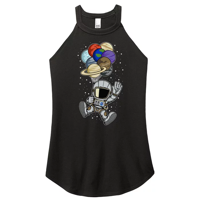 Astronaut Space Spaceman Planets social distancing Gift Idea Women’s Perfect Tri Rocker Tank