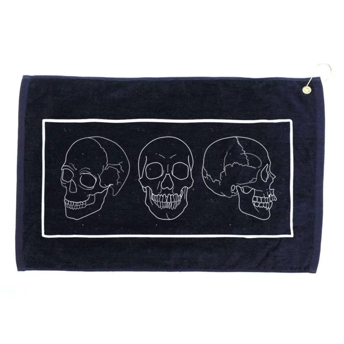 Aesthetic Skulls Soft Grunge Clothes Goth Teen Gift Grommeted Golf Towel