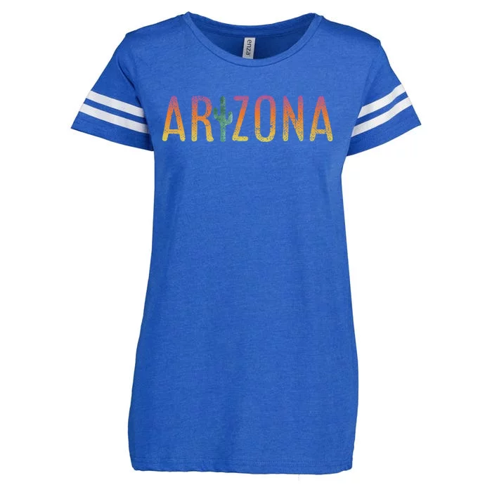 Arizona State Souvenir Arizona Cactus Funny Gift Enza Ladies Jersey Football T-Shirt