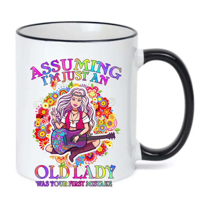 Assuming I'm Just An Old Lady Black Color Changing Mug