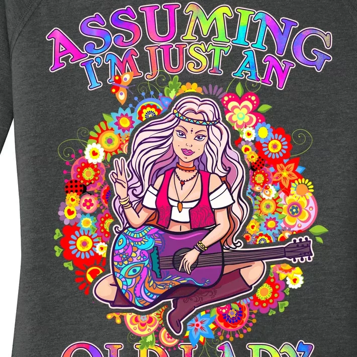 Assuming I'm Just An Old Lady Women's Perfect Tri Tunic Long Sleeve Shirt