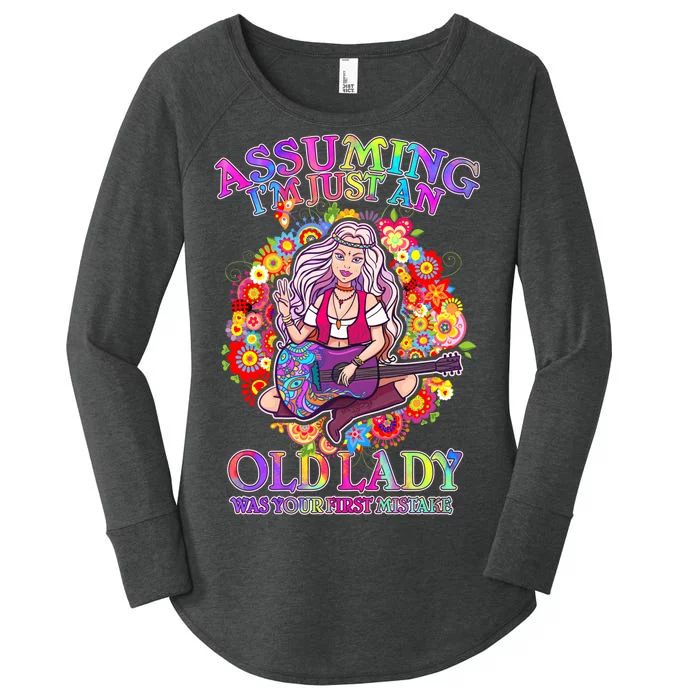 Assuming I'm Just An Old Lady Women's Perfect Tri Tunic Long Sleeve Shirt