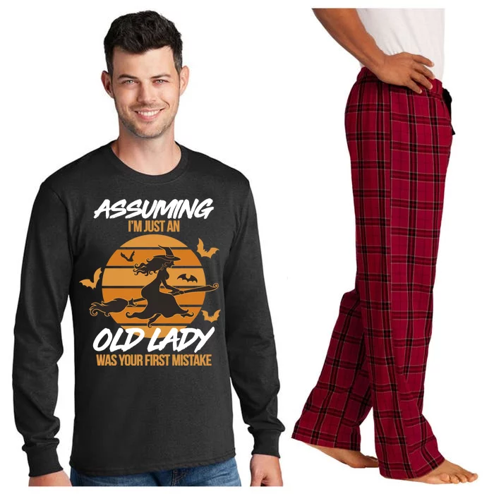 Assuming I'm Just An Old Lady Was a Mistake Halloween Long Sleeve Pajama Set