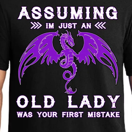 Assuming I'm Just An Old Lady Was Your First Mistake Pajama Set