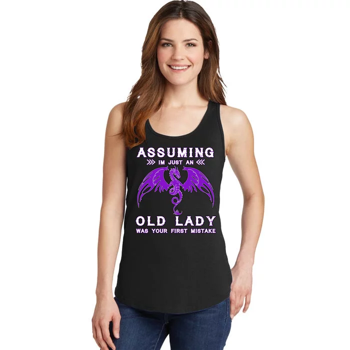 Assuming I'm Just An Old Lady Was Your First Mistake Ladies Essential Tank