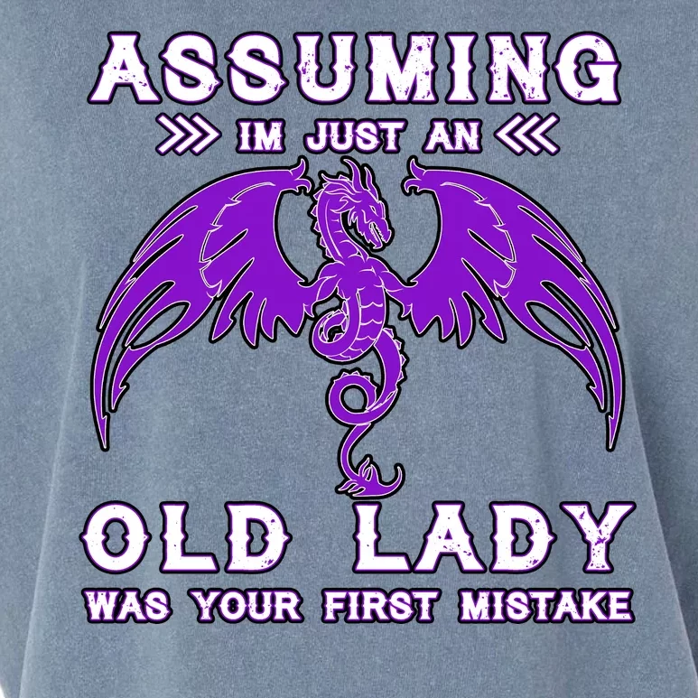 Assuming I'm Just An Old Lady Was Your First Mistake Garment-Dyed Women's Muscle Tee