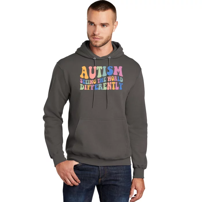 Autism Seeing The World Differently Groovy Hoodie